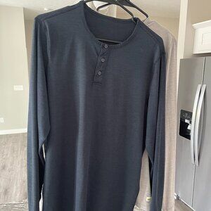 VUORI LONG-SLEEVE EASE PERFORMANCE HENLEYS
